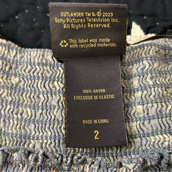 Torrid Plus Size 2 Outlander Mini Challis Smocked Floral Tree Dress with Pockets - Picture 9 of 14